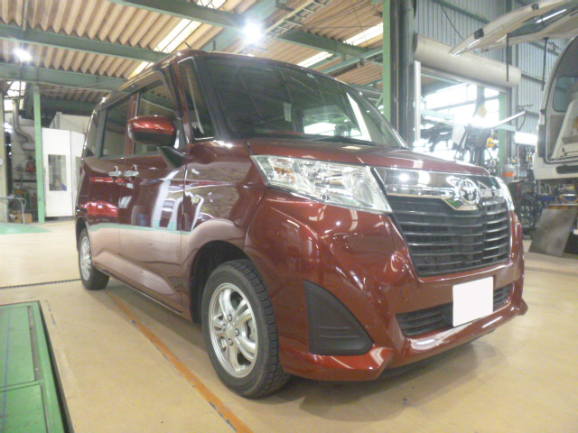 ルーミー板金塗装修理